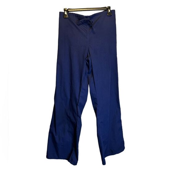 5 for $25🔥Natural Uniforms Navy Blue Scrub Pants Medium - Picture 1 of 5
